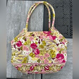Vera Bradley Pink and Green Floral Tote
